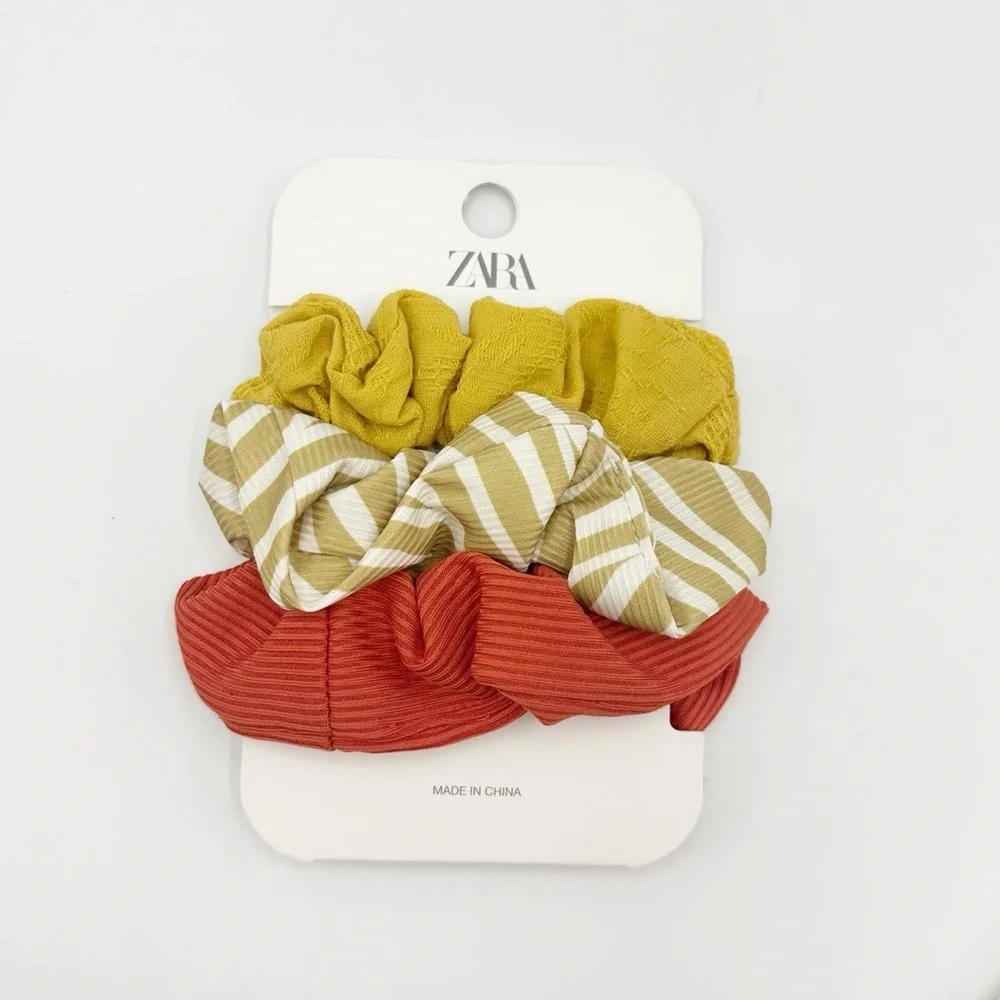 Zara Kids/Girls Yellow and Red Hair Accessories Collection/Bundle.